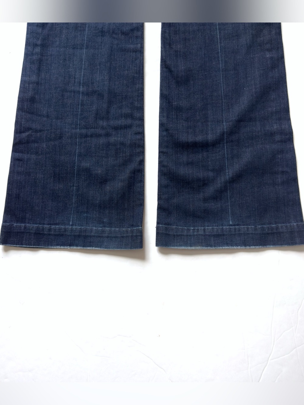 7 For All Mankind Dojo Jeans Womens 30 Flare Wide Leg Boho Dark Wash Denim - Picture 6 of 13